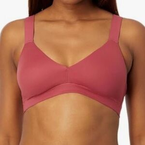 Spanx Bra-llelujah Lightly Lined Bralette Bra Wireless Pull On Pink Large